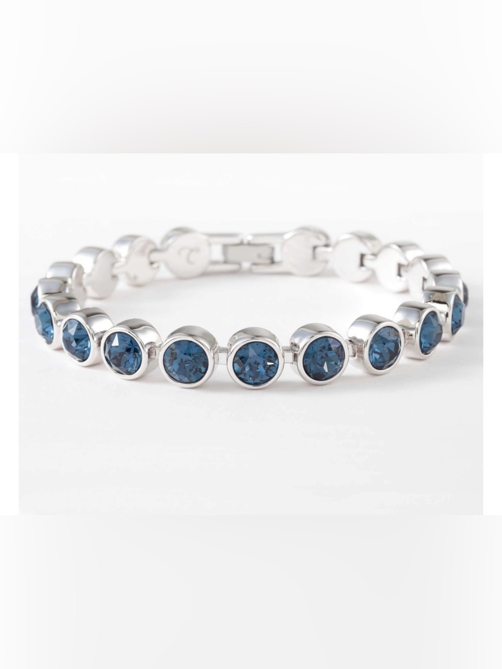 Touchstone Crystal Montana Ice Bracelet with Blue Round Crystals